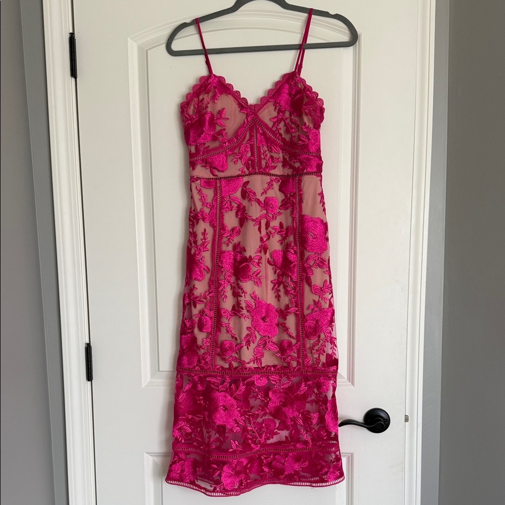 Lulus Deeply Cherished Lace Midi Dress